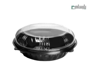 ظرف یکبار مصرف سالاد سزار 5 سانت گرد مشکی پریما - 🥗 ظرف گرد مشکی 5 سانت مخصوص سالاد سزار