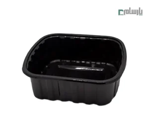 ظرف یکبار مصرف تک خانه مشکی کد 604 آیاتای-🥡مقاوم، شیک و مناسب بسته