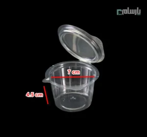 پیاله سسی یکبار مصرف 80 سی سی شفاف گرد پریما-ابعاد