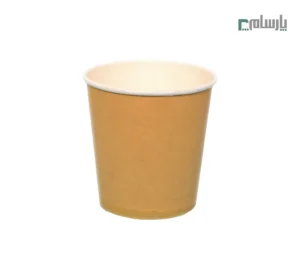 لیوان یکبار مصرف کاغذی 110 سی سی سه جداره صاف کرافت – ☕ لیوان کرافت سهجداره کوچک و مقاوم مناسب اسپرسو و نوشیدنیهای داغ