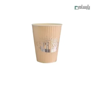 لیوان یکبار مصرف 360 سی سی کرکرهای نقرهکوب اسپرسو – ☕ طراحی کرکرهای براق و خاص، مناسب سرو اسپرسو و نوشیدنیهای گرم