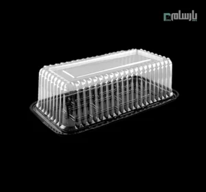 ظرف یکبار مصرف رولتی کوچک زیره مشکی آذران ورق – 🍰 مناسب سرو کیک، شیرینی و دسر