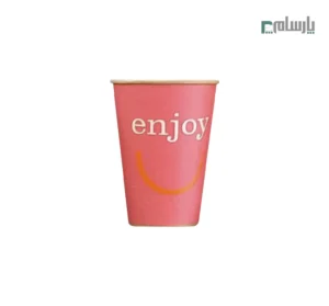 لیوان یکبار مصرف کاغذی 360 سیسی اینجوی پاستیلی اسپشیال – ☕ لیوان لمینتی مقاوم با طرح پاستیلی شاد مخصوص نوشیدنیهای داغ و سرد-قرمز