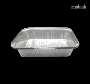 ظرف یکبار مصرف آلومینیومی دو پرس ویژه کد ۱۱۴