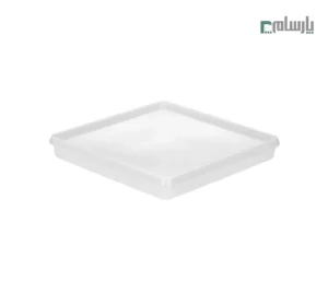 ظرف یکبار مصرف مایکروويو 1200سی سی مربع-شفاف
