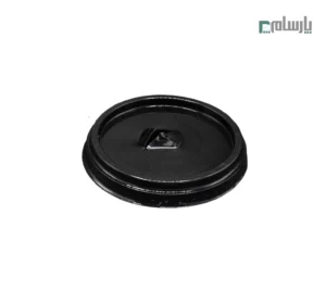 لیوان یکبار مصرف کلاسیک 550 سی سی درب تخت دهانه 95 مشکی پانچ دار-درب تخت مشکی پانچ دار