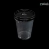لیوان یکبار مصرف کلاسیک 400 سی سی درب تخت دهانه 95 مشکی پانچ دار